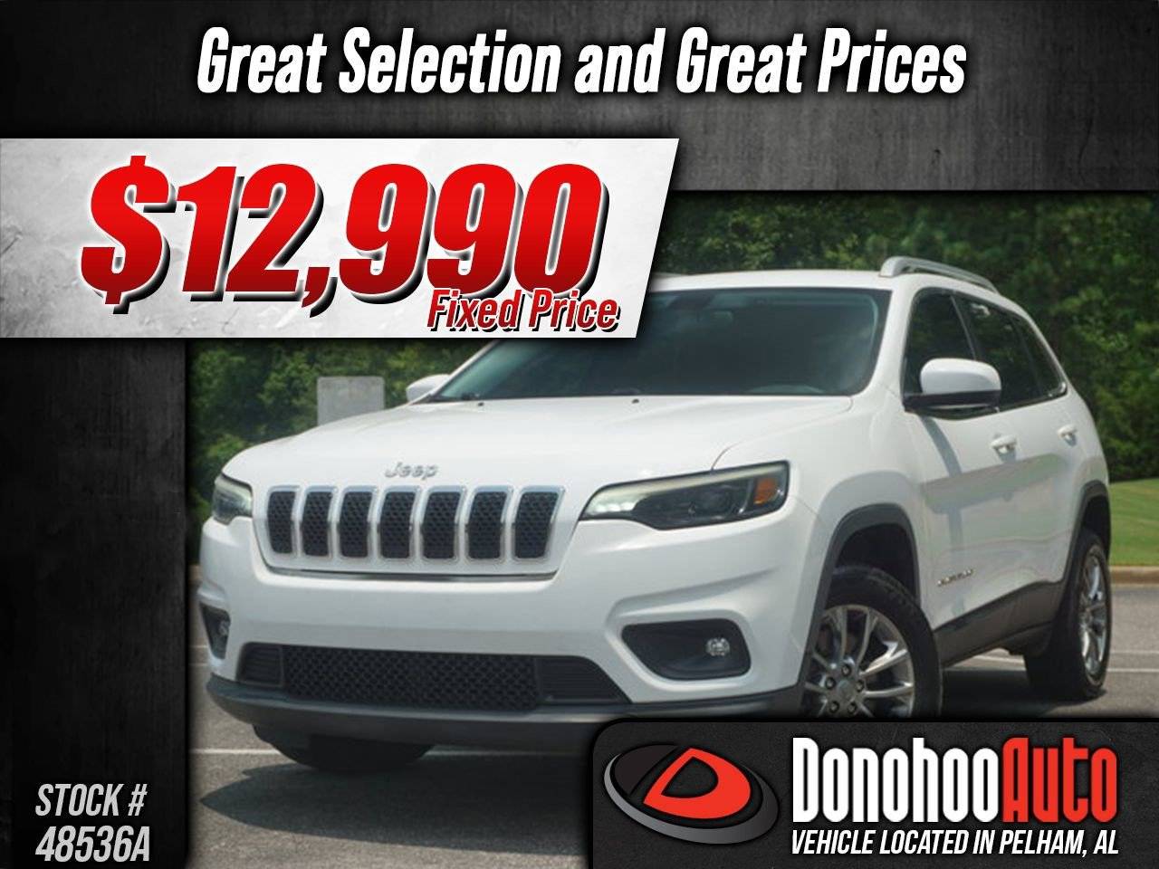 2019 Jeep Cherokee Latitude Plus — SUV — 104,032 mi — Pelham, AL