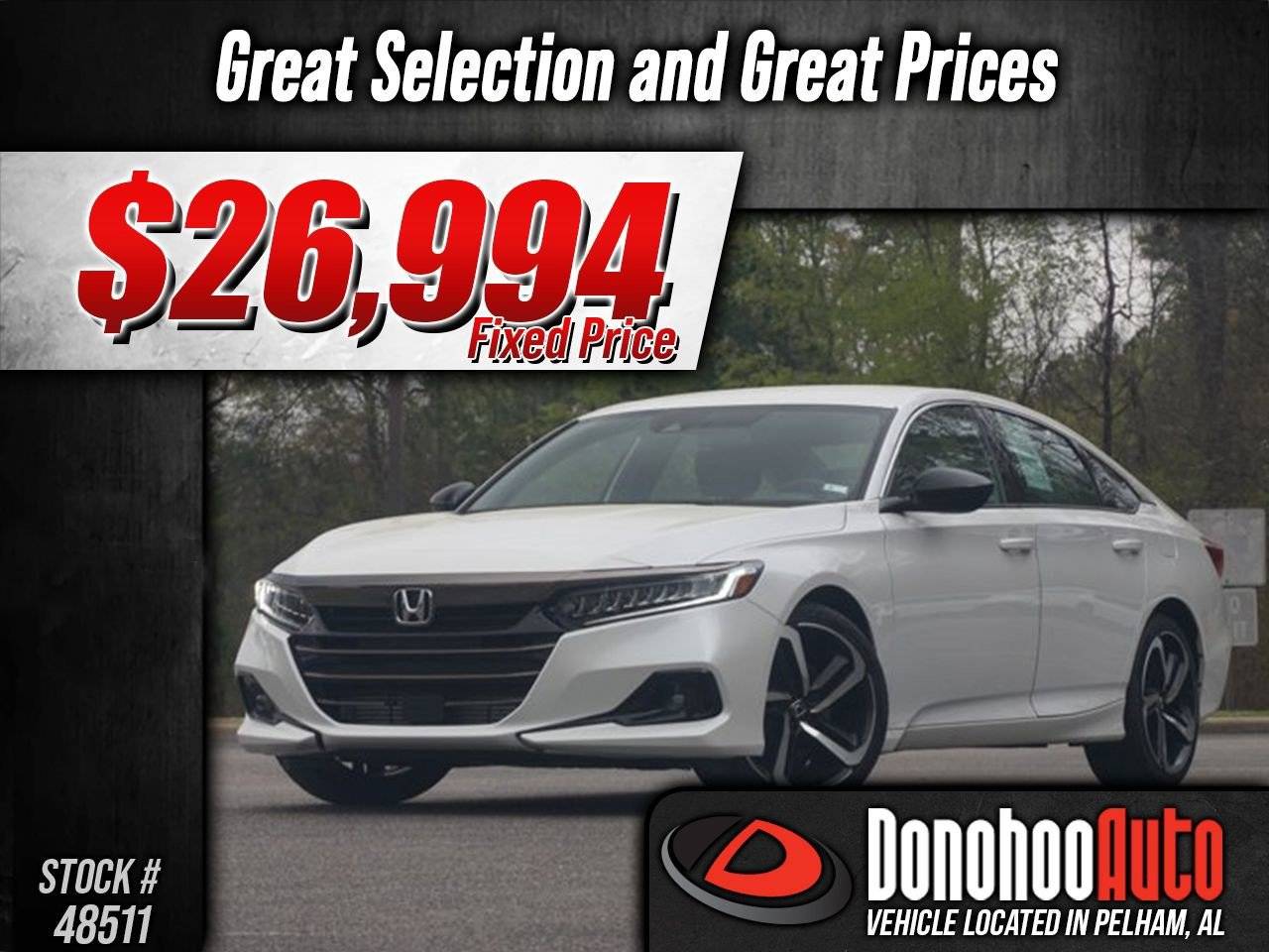 2022 Honda Accord Sport — Sedan — 29,461 mi — Pelham, AL