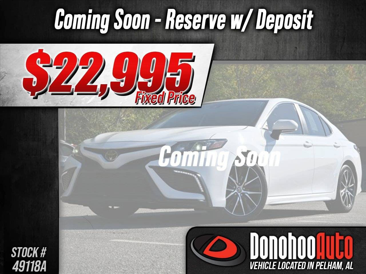 2023 Toyota Camry SE — Sedan — 78,355 mi — Pelham, AL