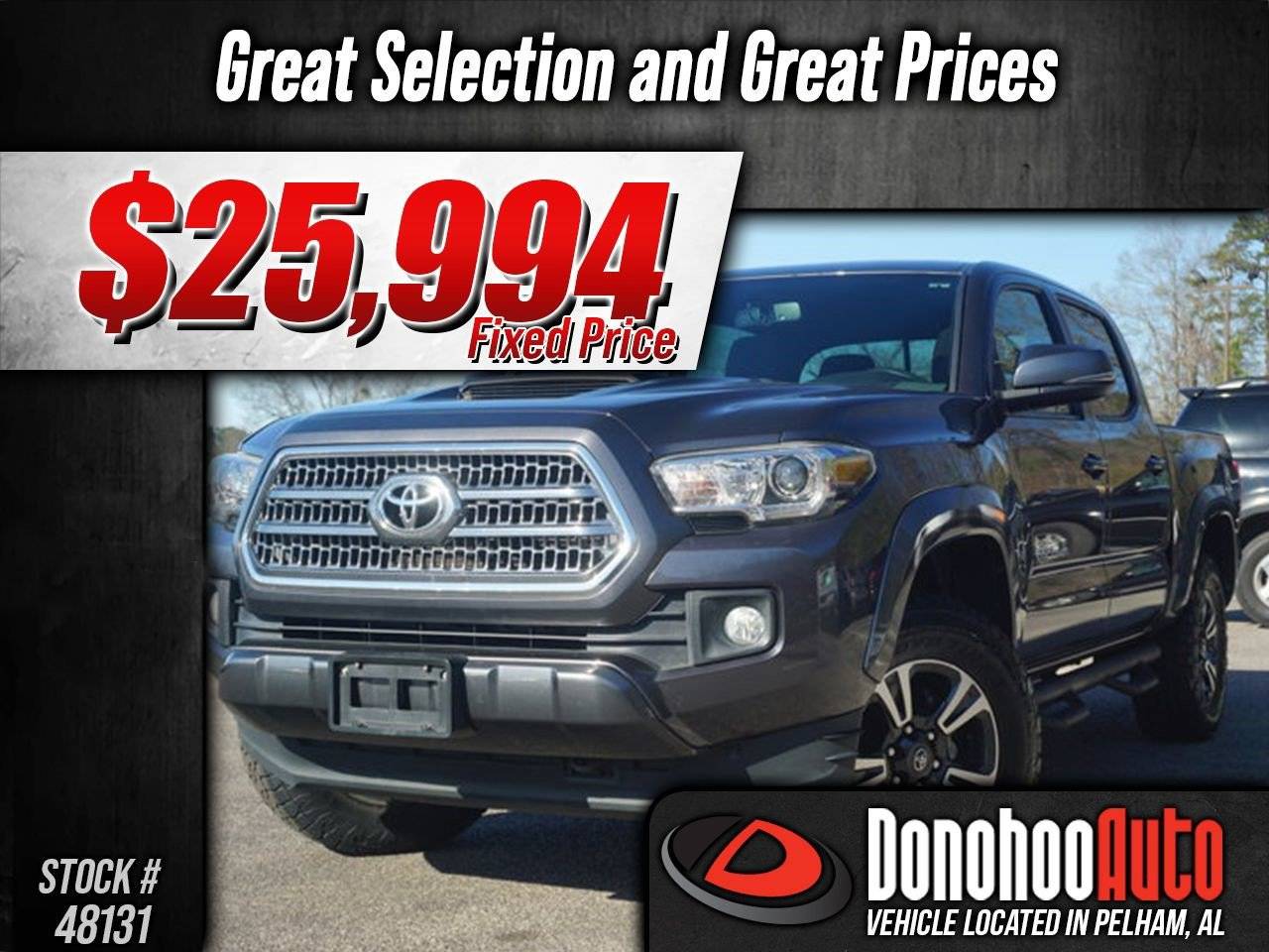 2017 Toyota Tacoma TRD Sport — Pickup Truck — 94,491 mi — Pelham, AL