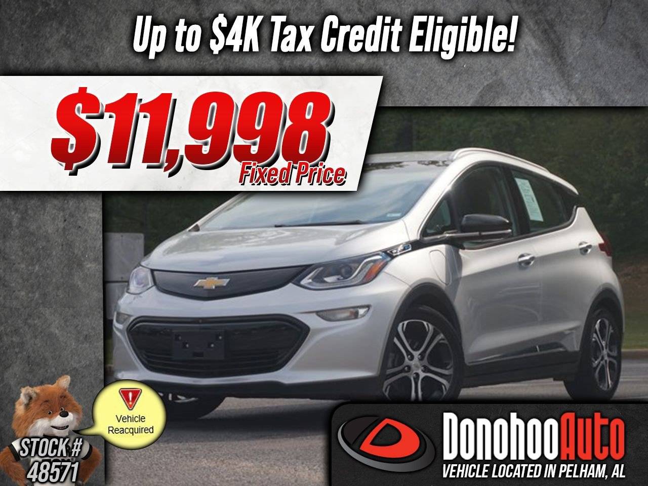2017 Chevrolet Bolt EV Premier — Hatchback — 45,357 mi — Pelham, AL