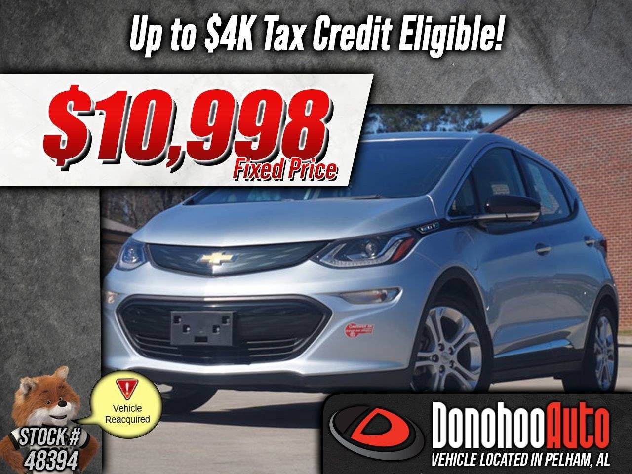 2017 Chevrolet Bolt EV LT — Hatchback — 48,854 mi — Pelham, AL