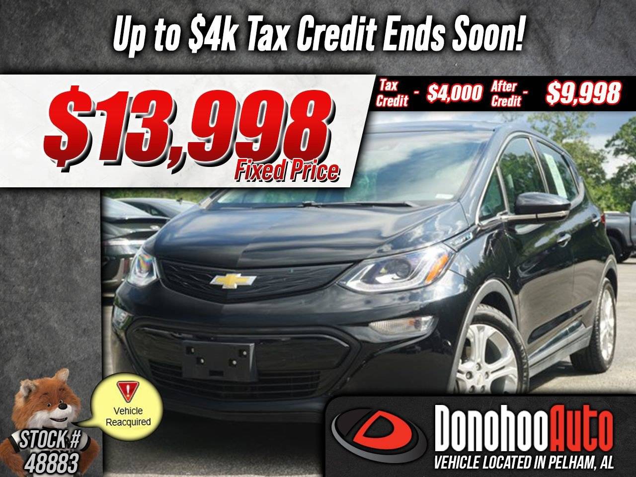 2020 Chevrolet Bolt EV LT — Hatchback — 24,735 mi — Pelham, AL