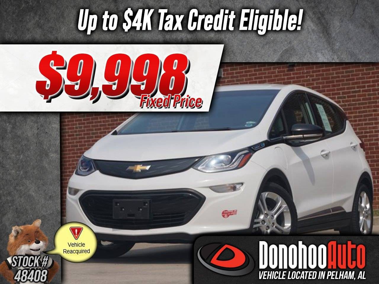 2017 Chevrolet Bolt EV LT — Hatchback — 53,827 mi — Pelham, AL