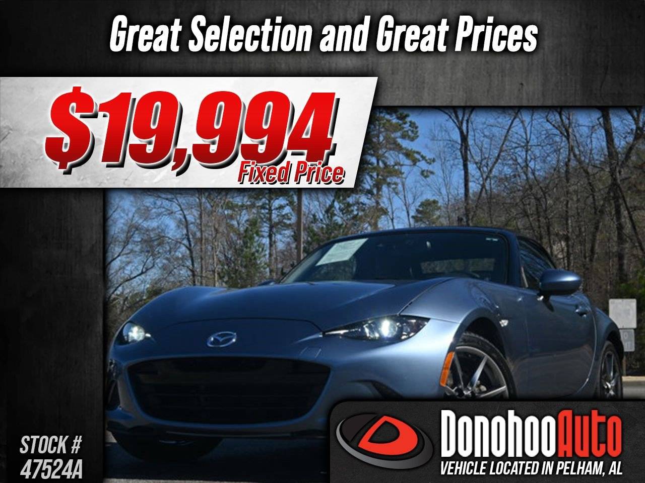 2017 Mazda MX-5 Miata Grand Touring — Convertible — 34,055 mi — Pelham, AL