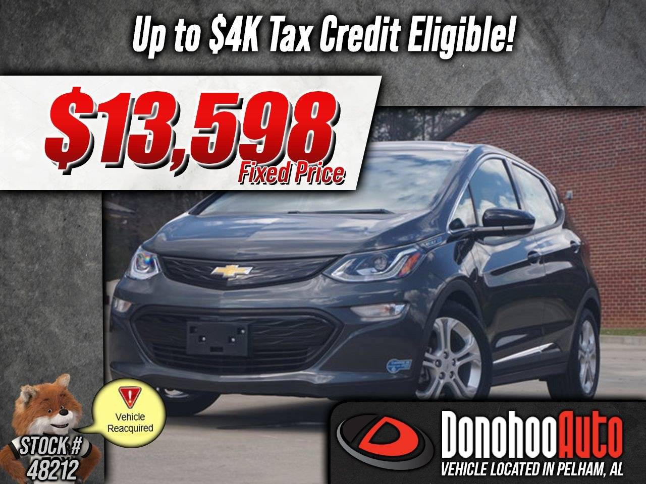 2020 Chevrolet Bolt EV LT — Hatchback — 19,083 mi — Pelham, AL