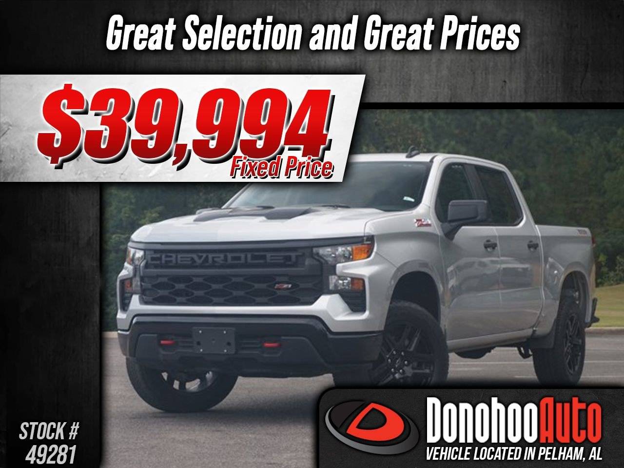 2022 Chevrolet Silverado 1500 Custom Trail Boss — Pickup Truck — 39,579 mi — Pelham, AL
