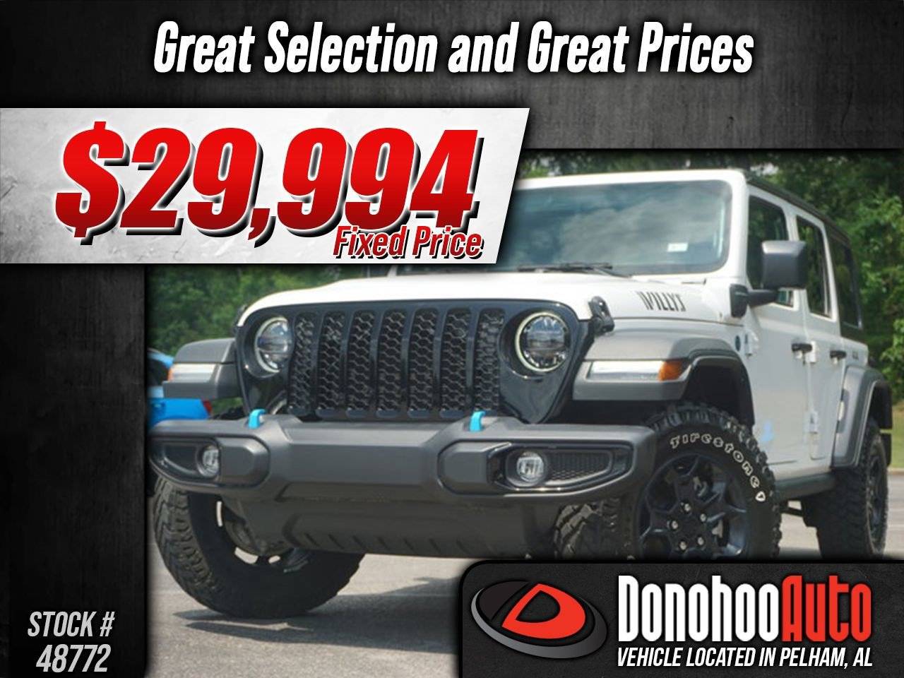 2023 Jeep Wrangler 4xe — SUV — 28,640 mi — Pelham, AL