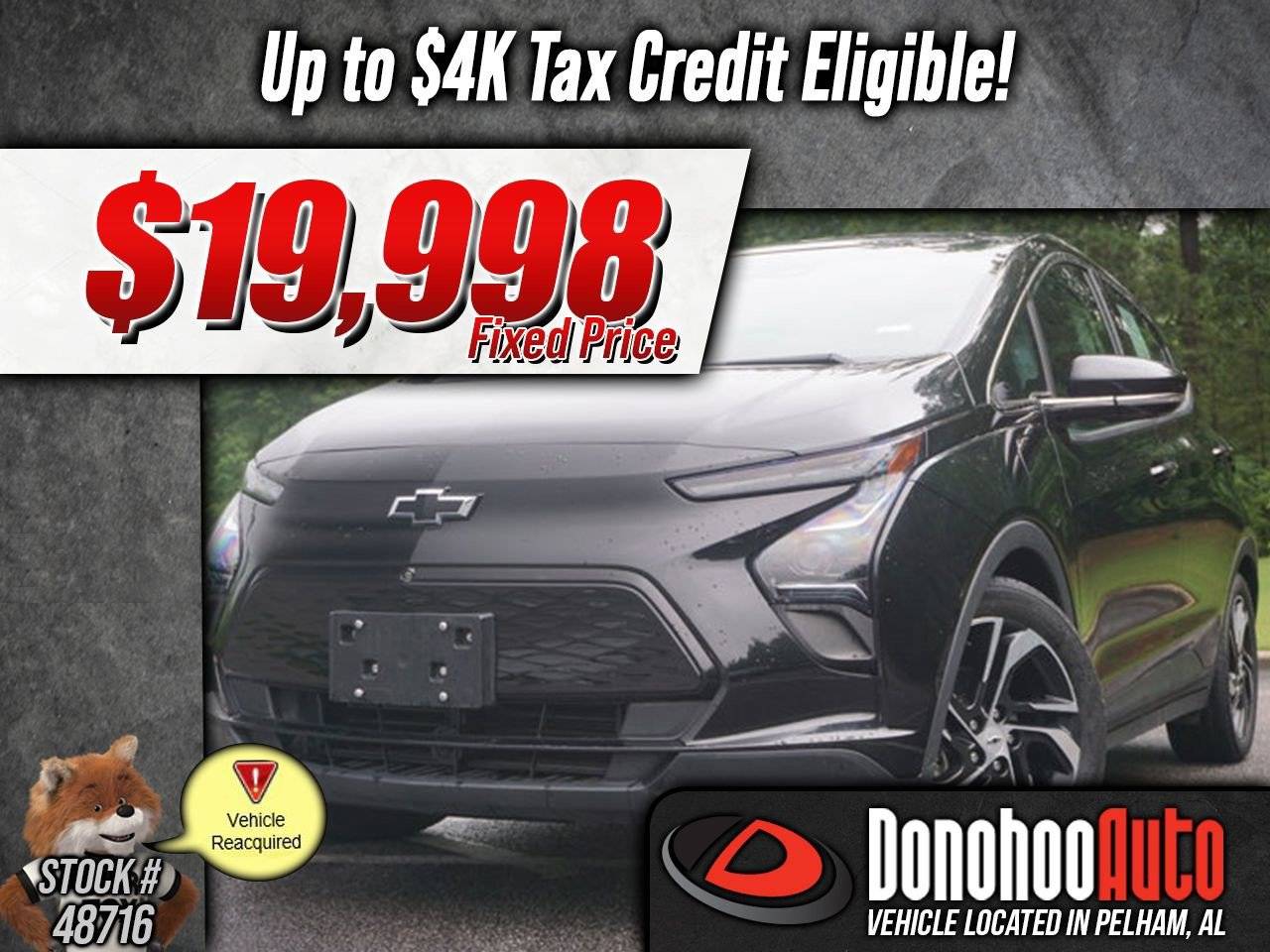 2022 Chevrolet Bolt EV 2LT — Hatchback — 16,575 mi — Pelham, AL
