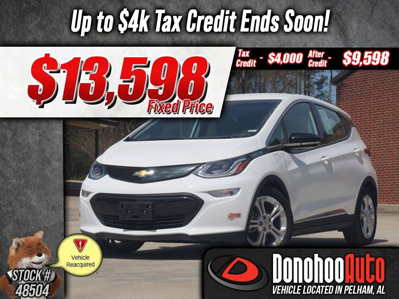2019 Chevrolet Bolt EV LT — Hatchback — 23,266 mi — Pelham, AL