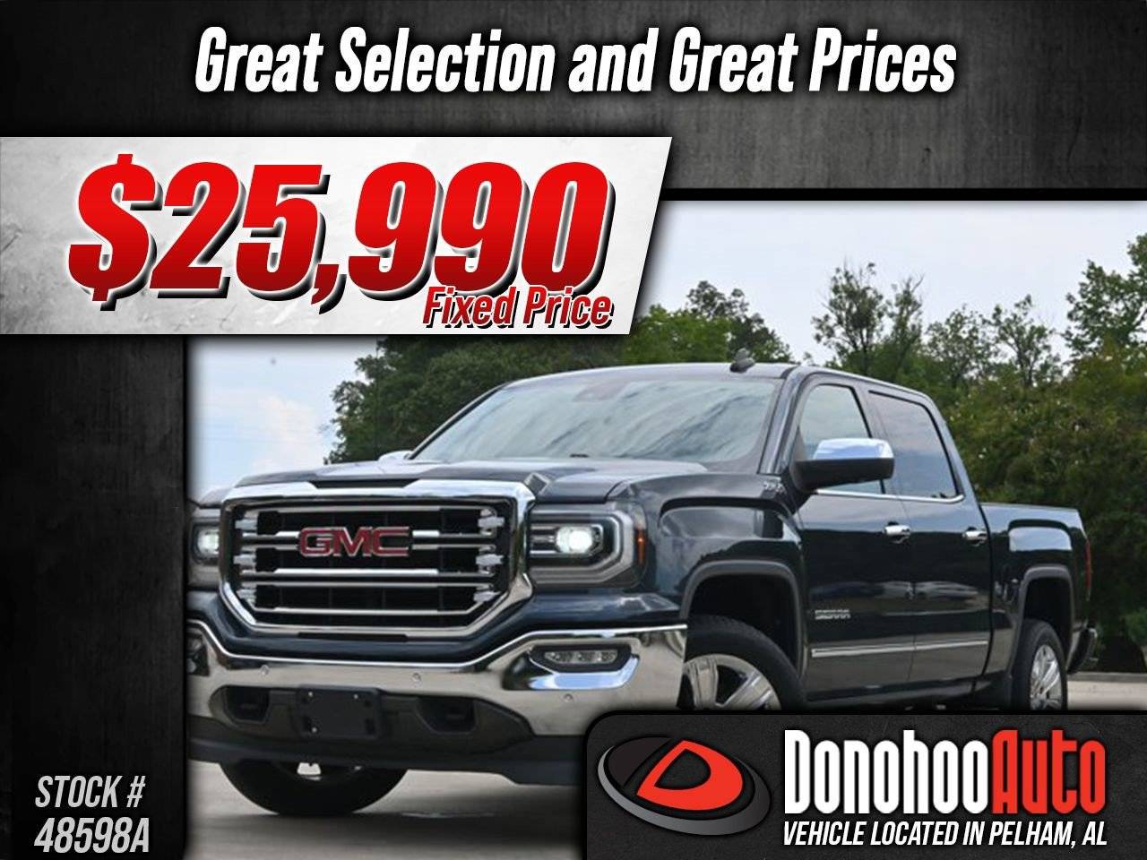2017 GMC Sierra 1500 SLT — Pickup Truck — 101,896 mi — Pelham, AL