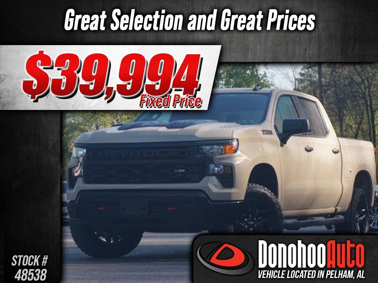 2023 Chevrolet Silverado 1500 Custom Trail Boss — Pickup Truck — 38,839 mi — Pelham, AL