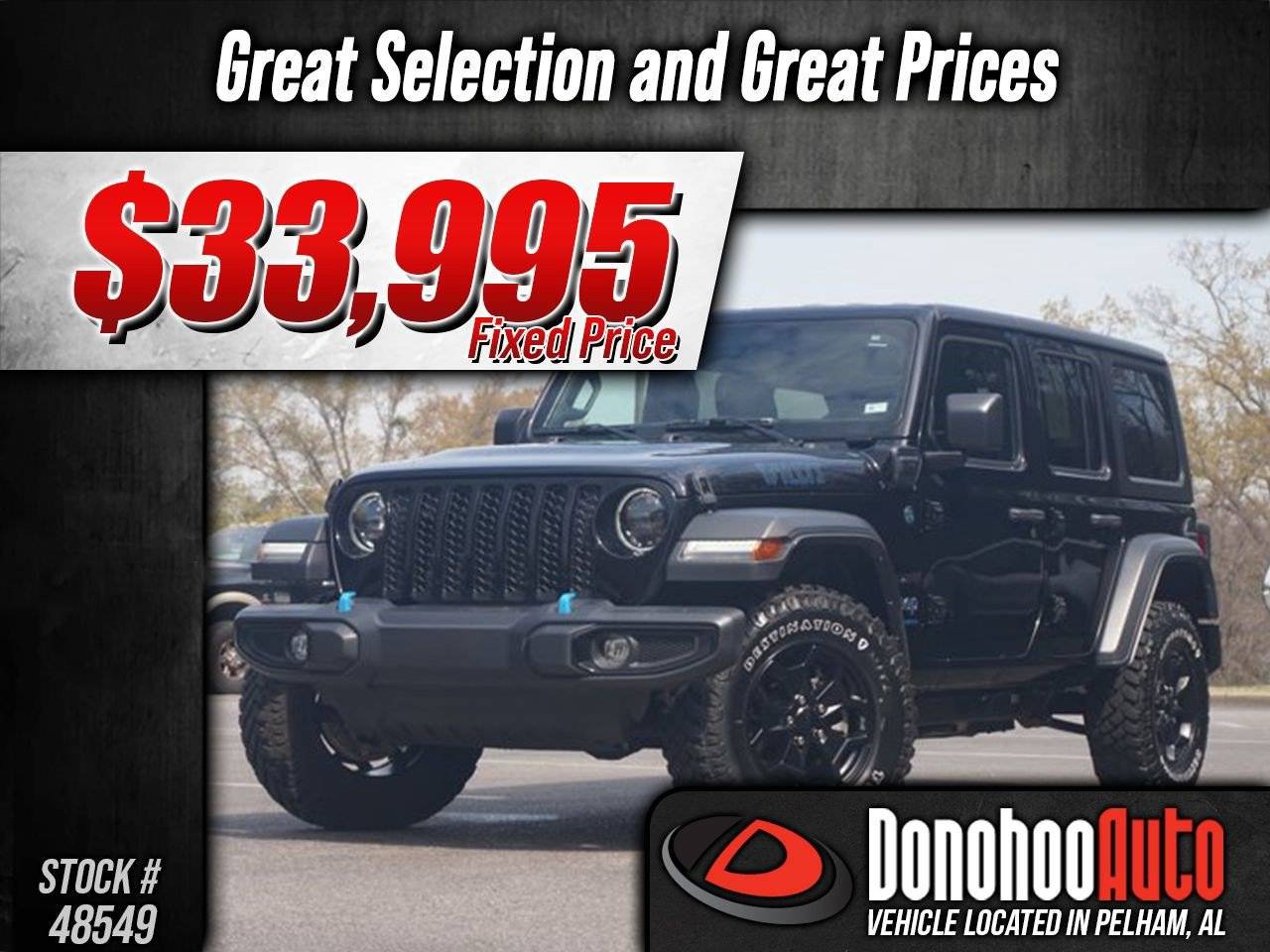 2023 Jeep Wrangler 4xe — SUV — 20,033 mi — Pelham, AL