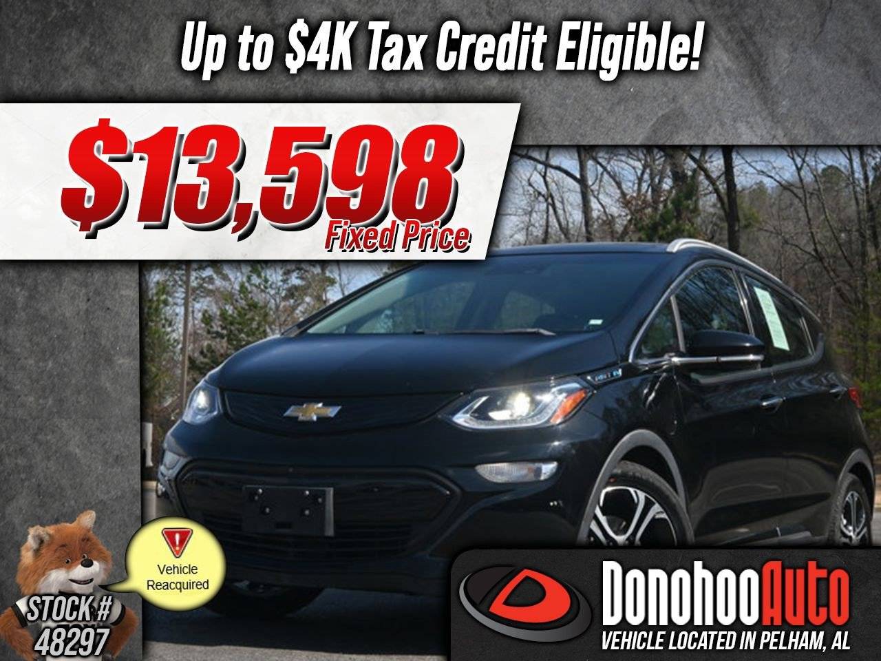 2020 Chevrolet Bolt EV Premier — Hatchback — 43,350 mi — Pelham, AL