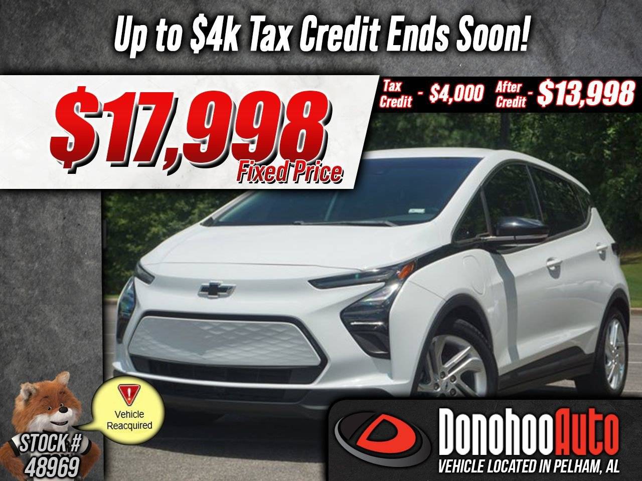 2022 Chevrolet Bolt EV 1LT — Hatchback — 4,363 mi — Pelham, AL
