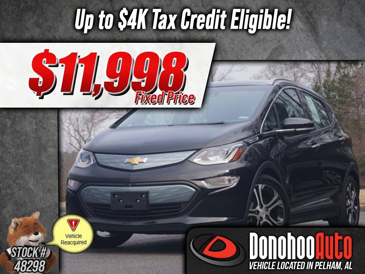 2018 Chevrolet Bolt EV Premier — Hatchback — 42,065 mi — Pelham, AL