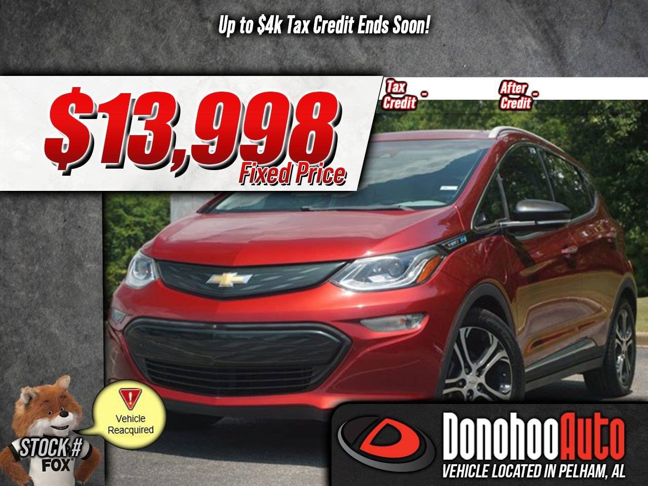2019 Chevrolet Bolt EV Premier — Hatchback — 13,024 mi — Pelham, AL