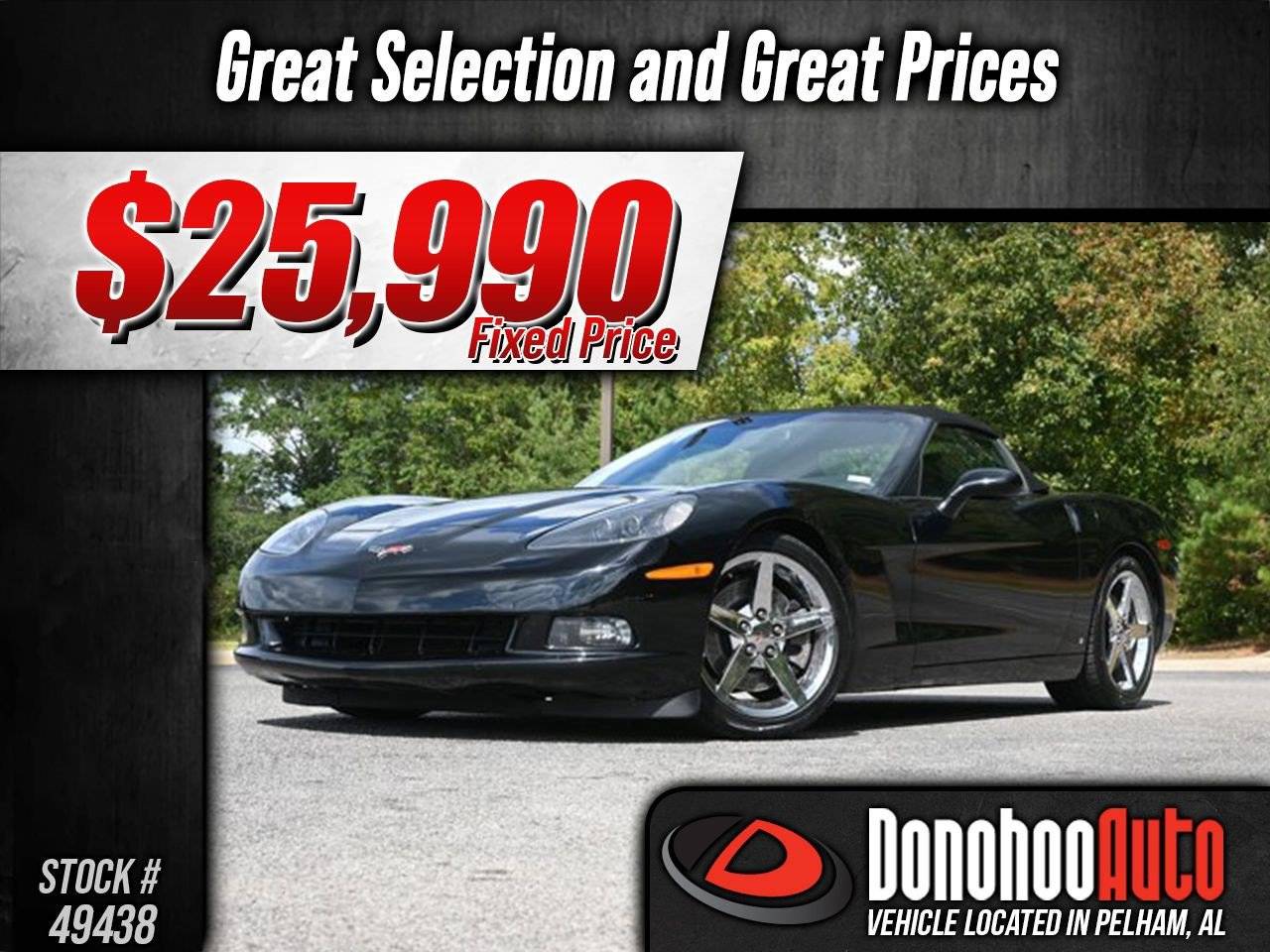 2007 Chevrolet Corvette Base — Convertible — 46,726 mi — Pelham, AL