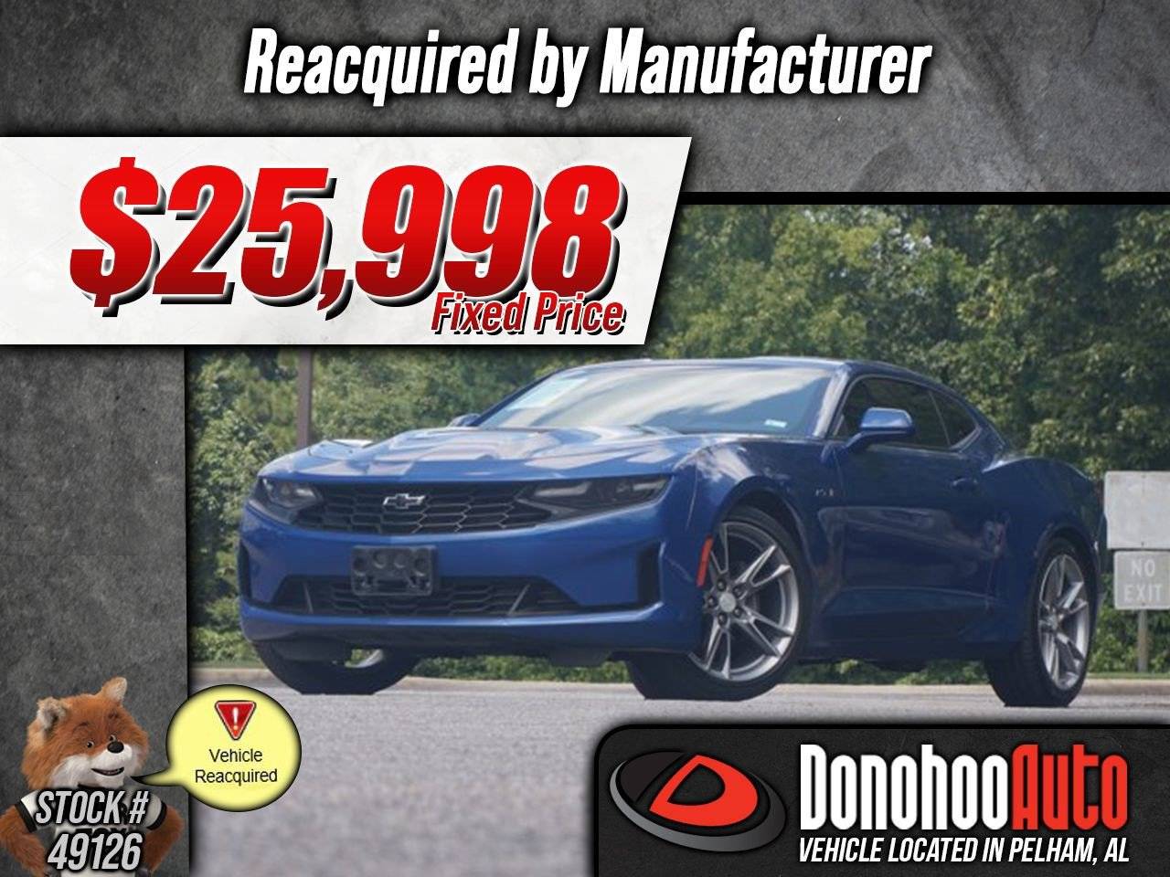 2020 Chevrolet Camaro LT1 — Coupe — 48,872 mi — Pelham, AL