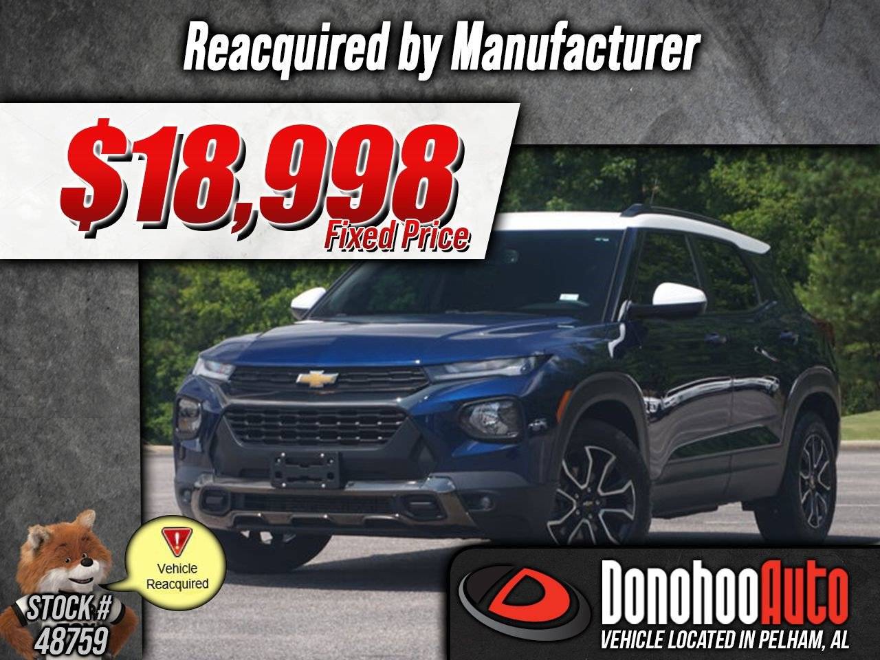2022 Chevrolet Trailblazer ACTIV — SUV — 30,635 mi — Pelham, AL