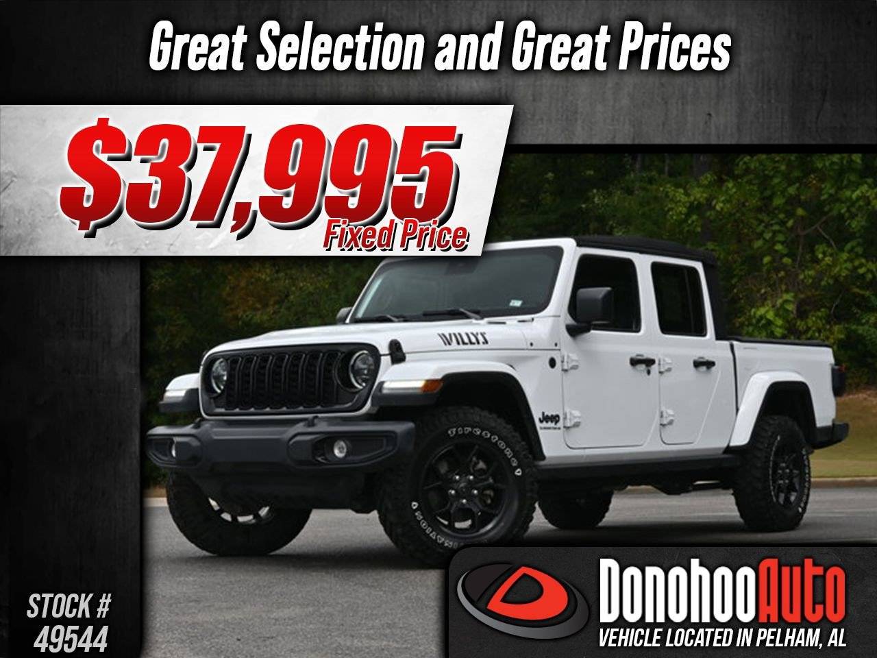 2024 Jeep Gladiator Willys — Pickup Truck — 25,514 mi — Pelham, AL