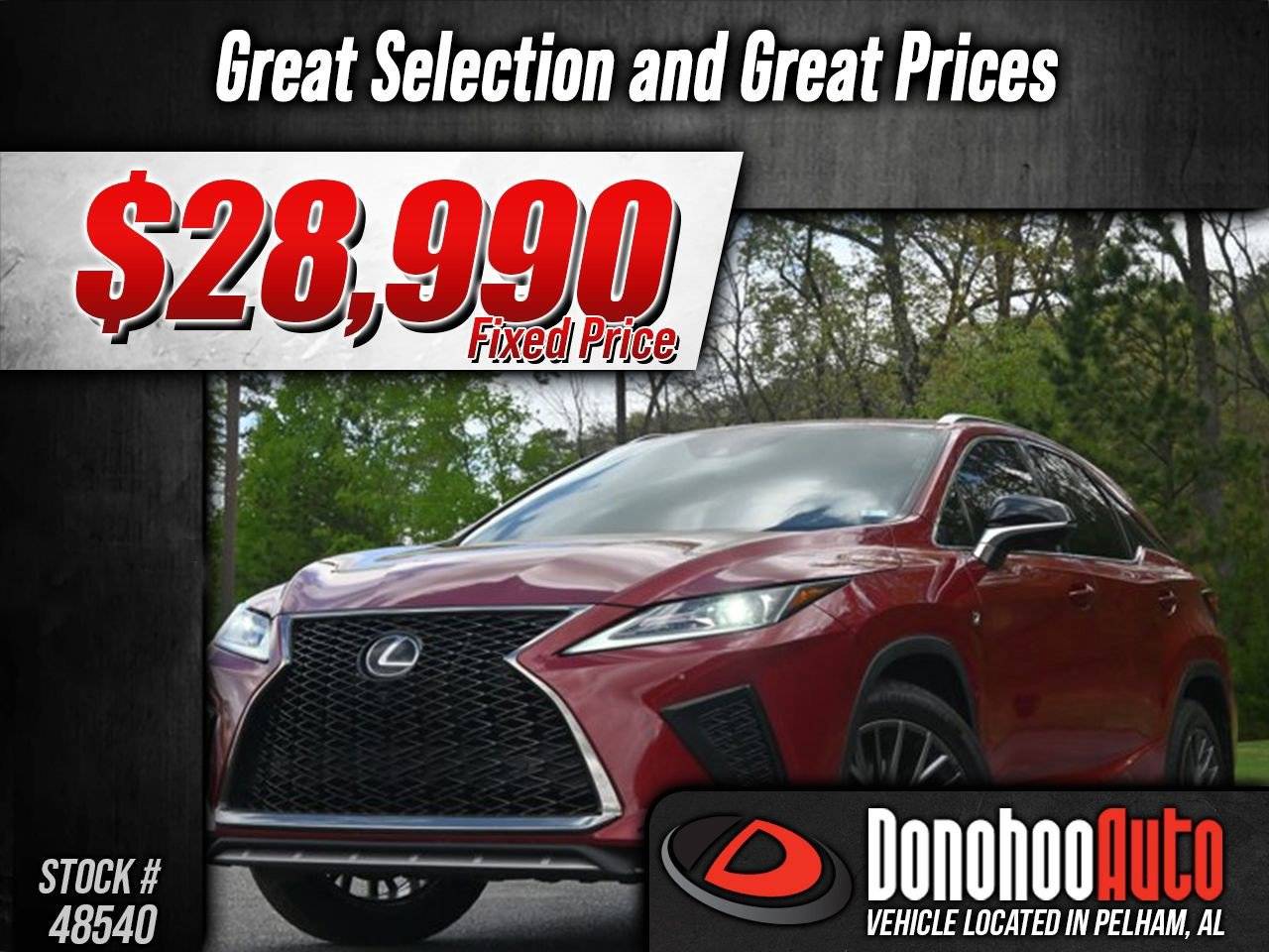 2020 Lexus RX RX 350 F Sport Performance — SUV — 118,758 mi — Pelham, AL
