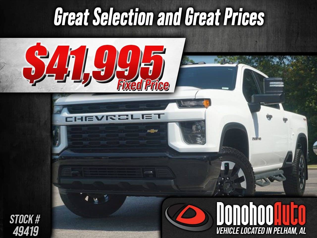 2020 Chevrolet Silverado 2500HD Custom — Pickup Truck — 49,755 mi — Pelham, AL