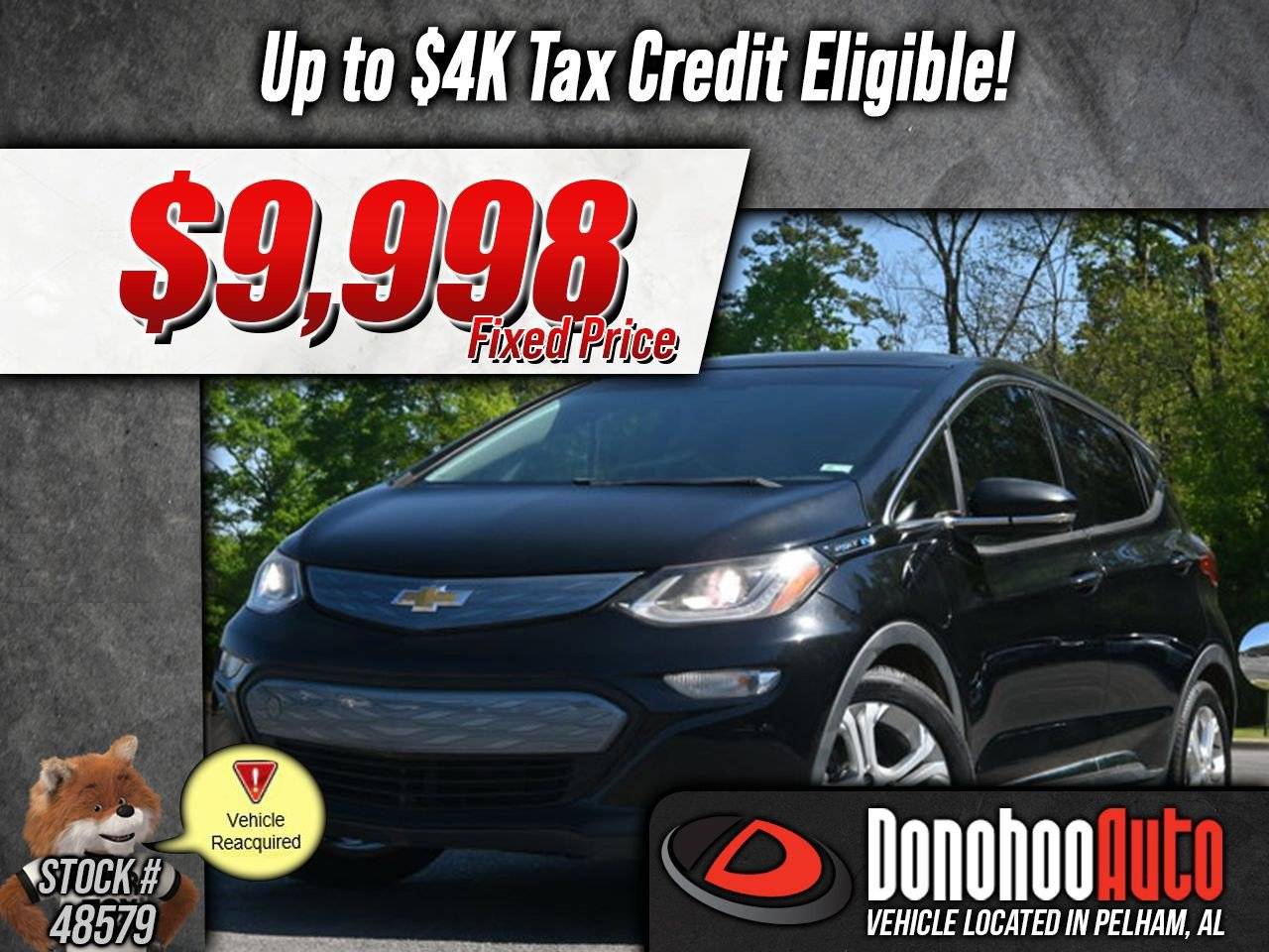 2017 Chevrolet Bolt EV LT — Hatchback — 40,829 mi — Pelham, AL