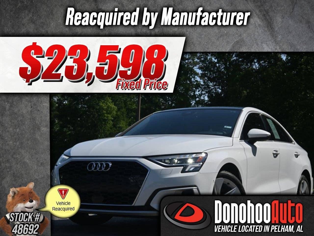 2023 Audi A3 Premium — Sedan — 13,729 mi — Pelham, AL