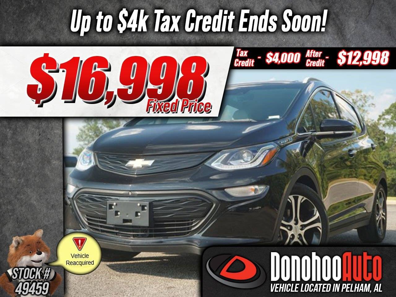 2020 Chevrolet Bolt EV Premier — Hatchback — 6,246 mi — Pelham, AL