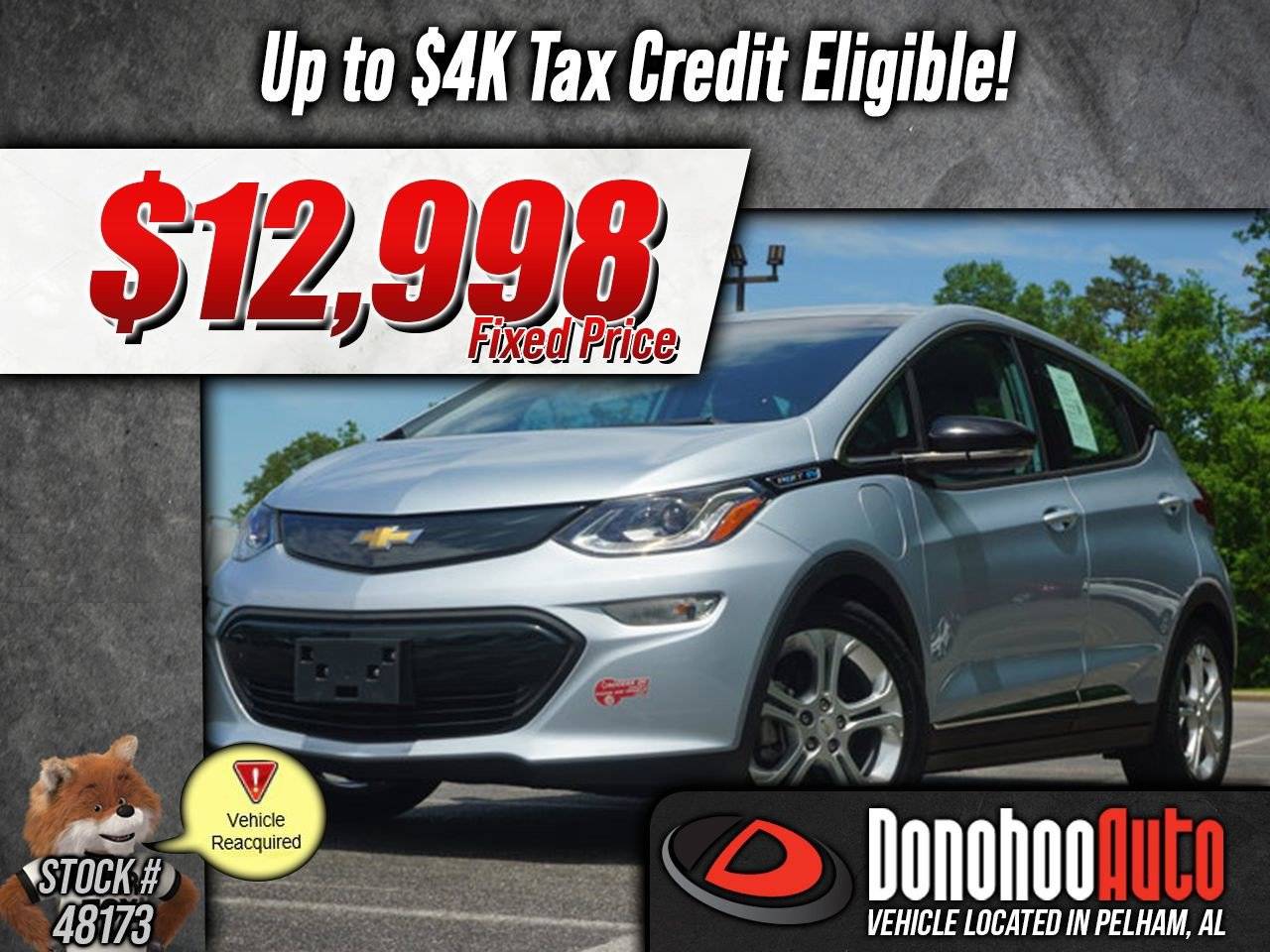 2017 Chevrolet Bolt EV LT — Hatchback — 9,934 mi — Pelham, AL