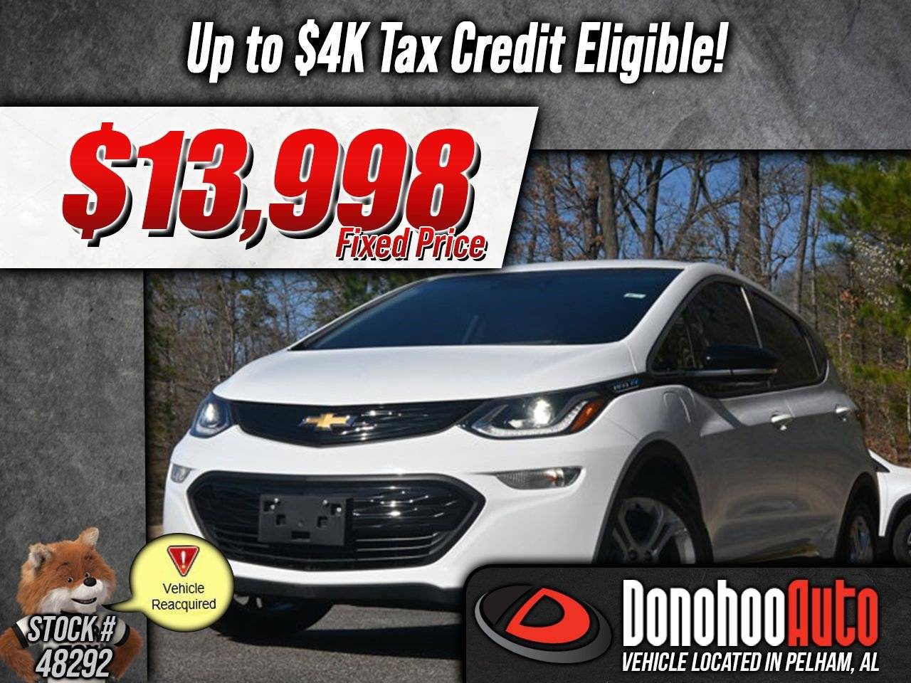 2020 Chevrolet Bolt EV LT — Hatchback — 24,042 mi — Pelham, AL