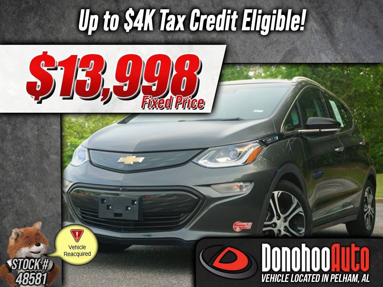 2019 Chevrolet Bolt EV Premier — Hatchback — 24,820 mi — Pelham, AL
