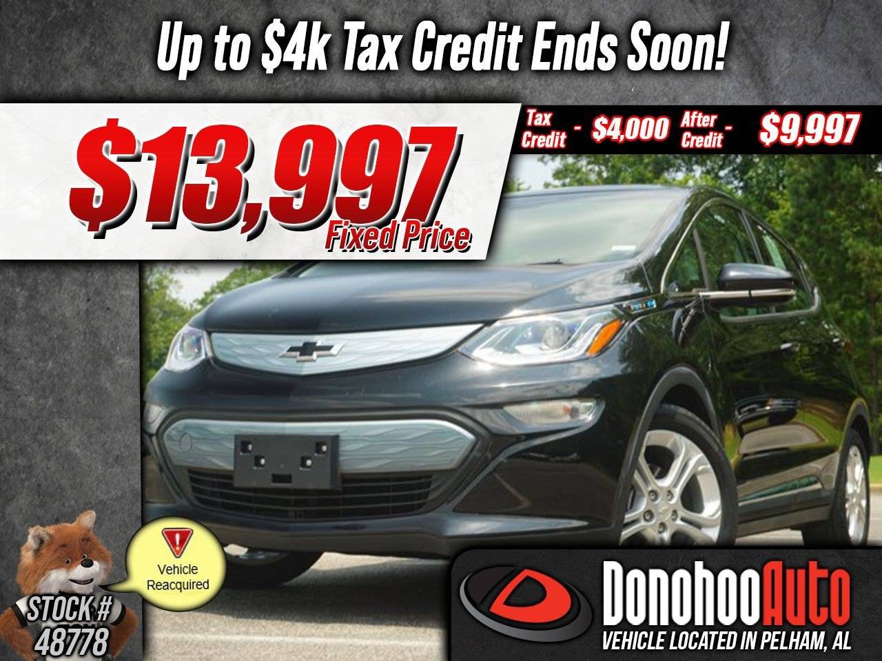 2019 Chevrolet Bolt EV LT — Hatchback — 21,000 mi — Pelham, AL