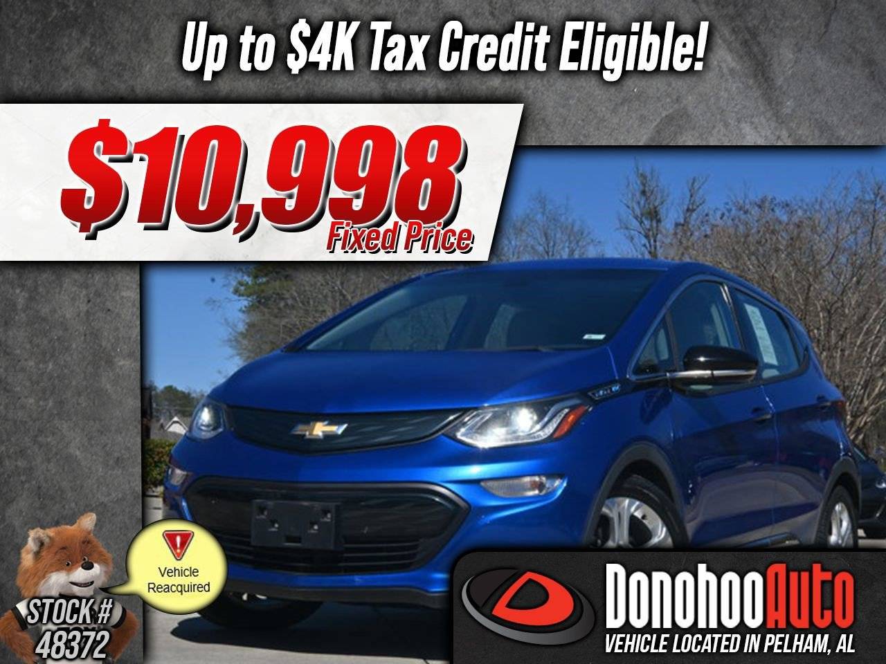 2017 Chevrolet Bolt EV LT — Hatchback — 29,069 mi — Pelham, AL