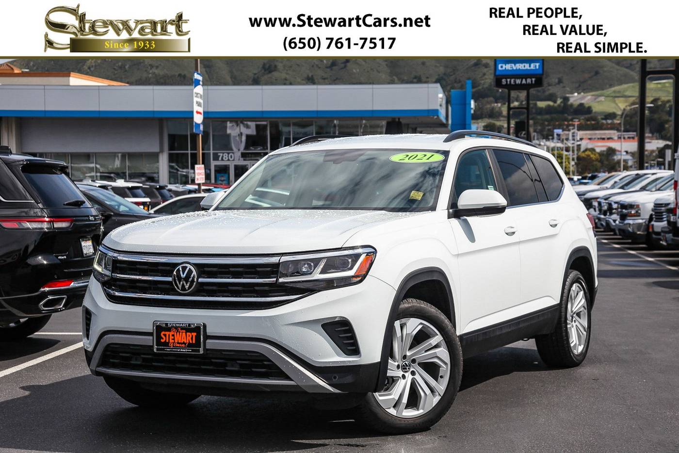 2021 Volkswagen Atlas SE with Technology — SUV — 59,366 mi — Colma, CA