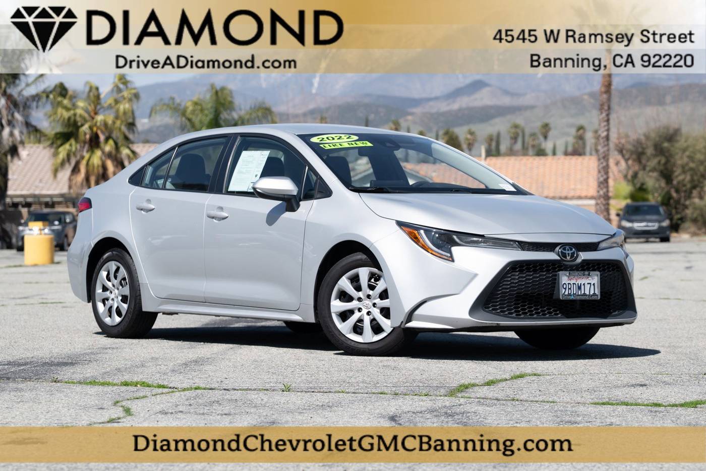 2022 Toyota Corolla LE — Sedan — 100,347 mi — Banning, CA