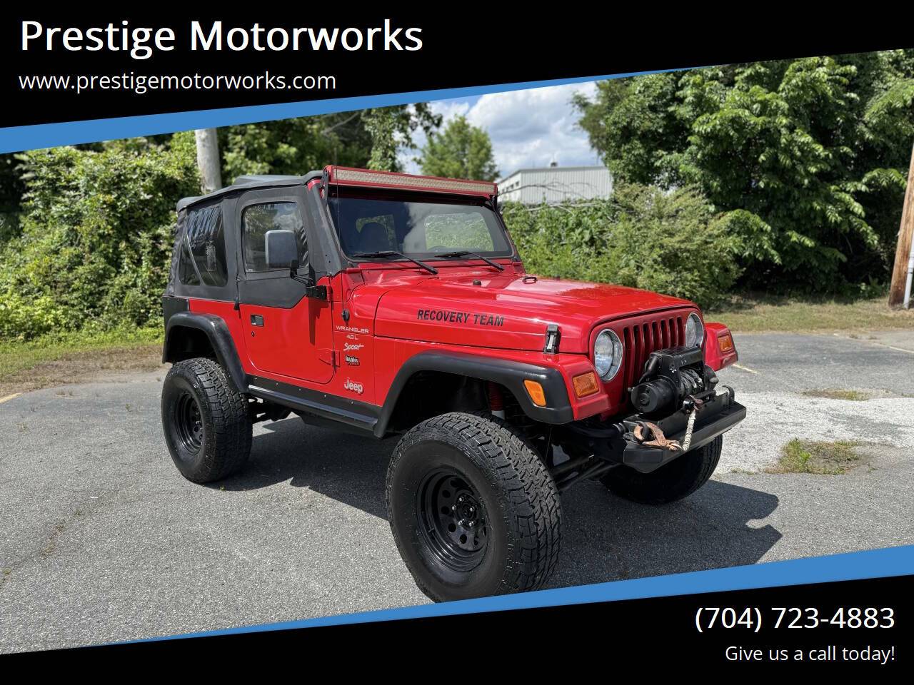 2000 Jeep Wrangler Sport — SUV — 133,142 mi — Concord, NC