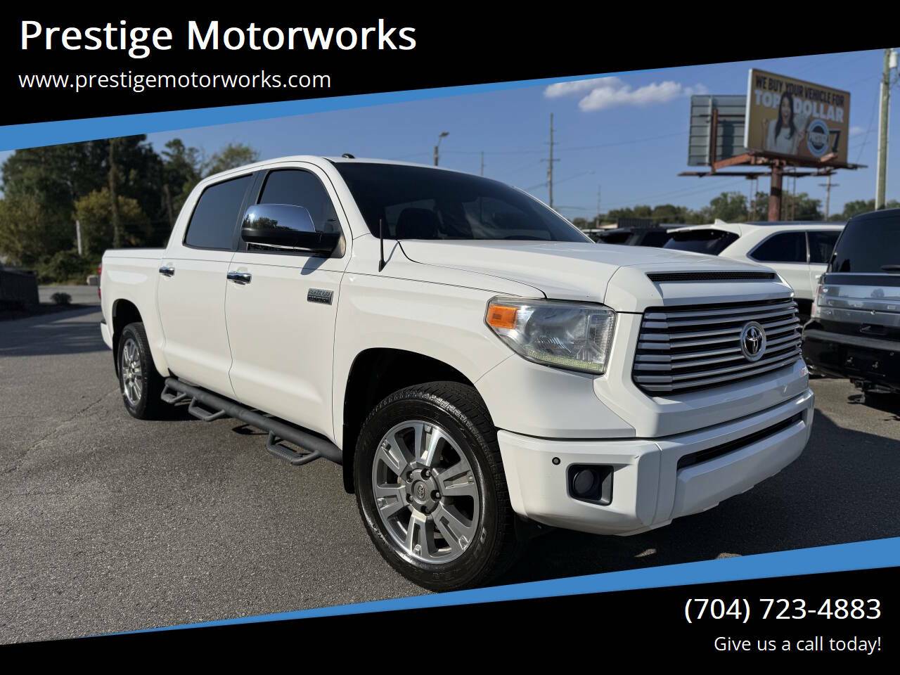 2017 Toyota Tundra Platinum — Pickup Truck — 102,191 mi — Concord, NC