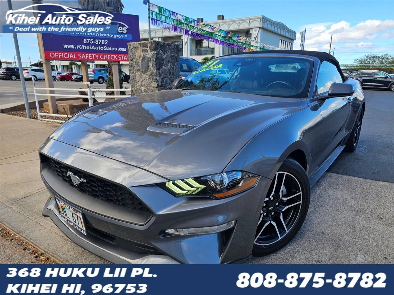 2021 Ford Mustang EcoBoost Premium — Convertible — 83,055 mi — Kihel, HI