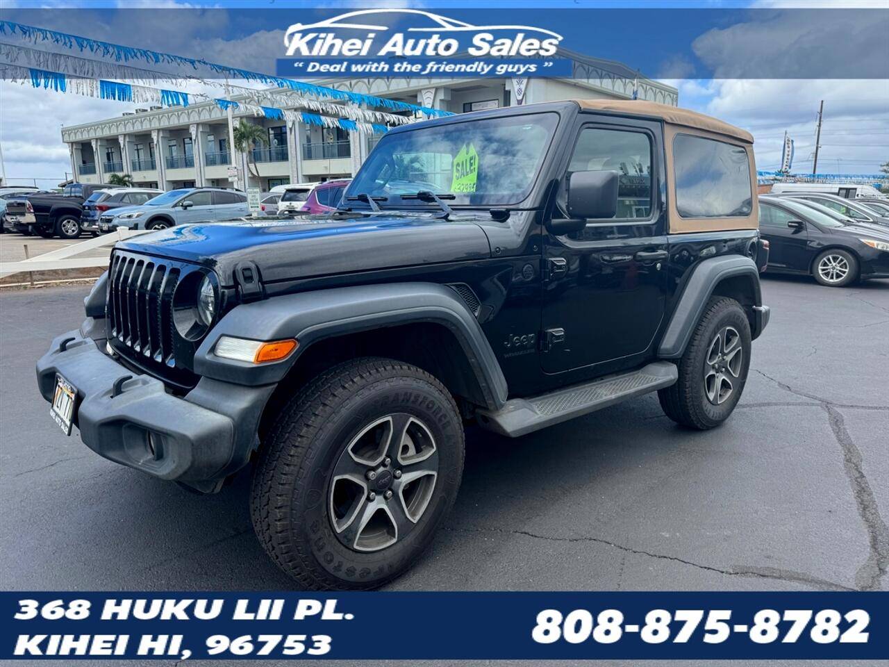 2020 Jeep Wrangler Black and Tan — SUV — 57,893 mi — Kihel, HI