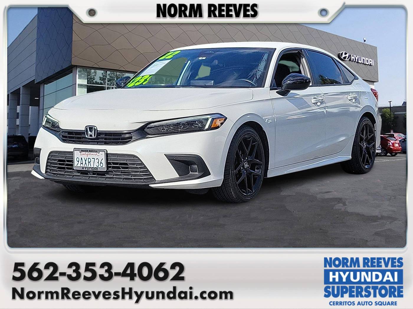 2022 Honda Civic Sport — Sedan — 40,158 mi — Cerritos, CA