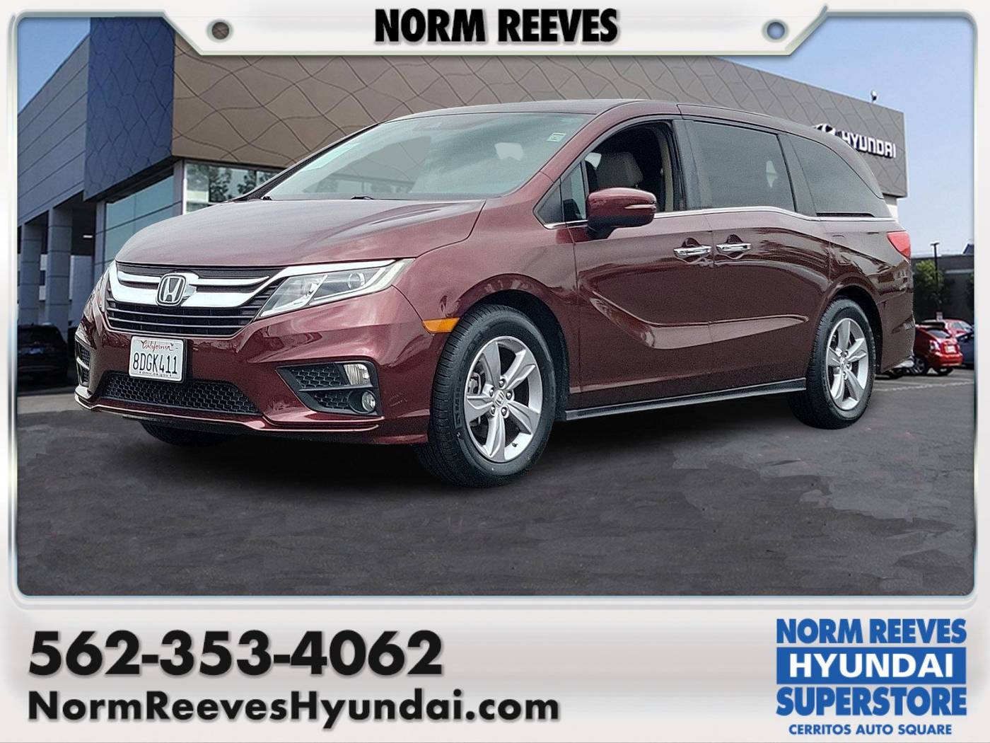 2018 Honda Odyssey EX-L — Minivan — 57,434 mi — Cerritos, CA
