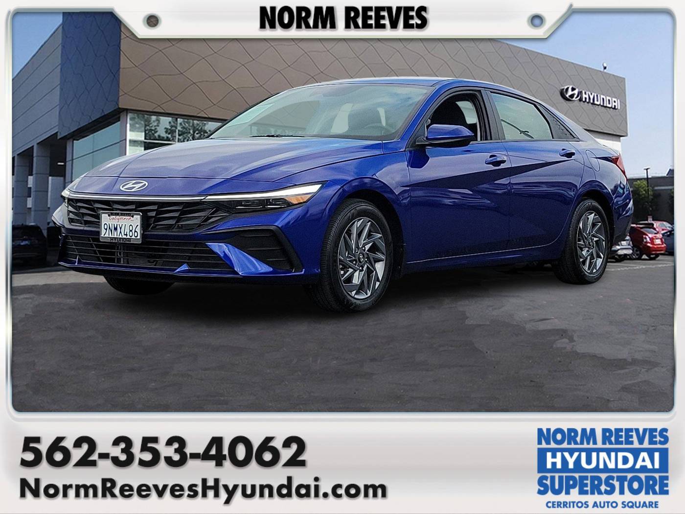 2024 Hyundai Elantra Hybrid Blue — Sedan — 3,007 mi — Cerritos, CA