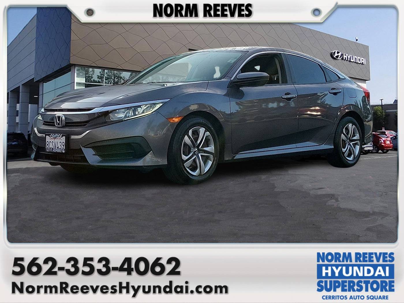 2018 Honda Civic LX — Sedan — 42,473 mi — Cerritos, CA