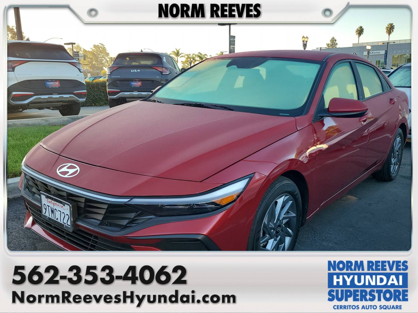 2025 Hyundai Elantra Hybrid Blue — Sedan — 7,452 mi — Cerritos, CA