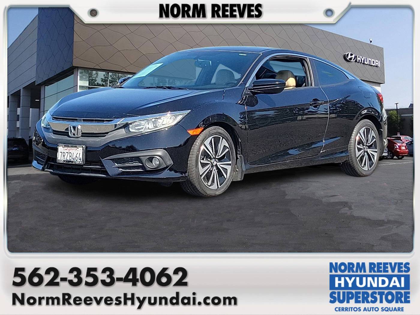 2016 Honda Civic EX-L — Coupe — 79,367 mi — Cerritos, CA