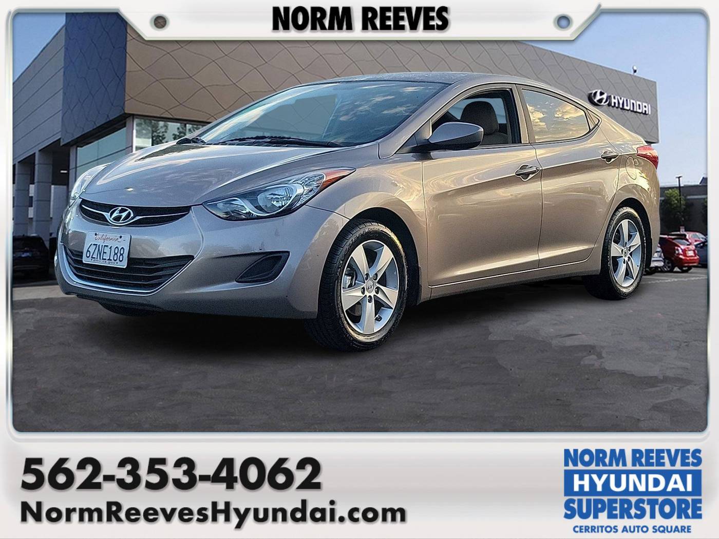 2013 Hyundai Elantra GLS — Sedan — 65,777 mi — Cerritos, CA