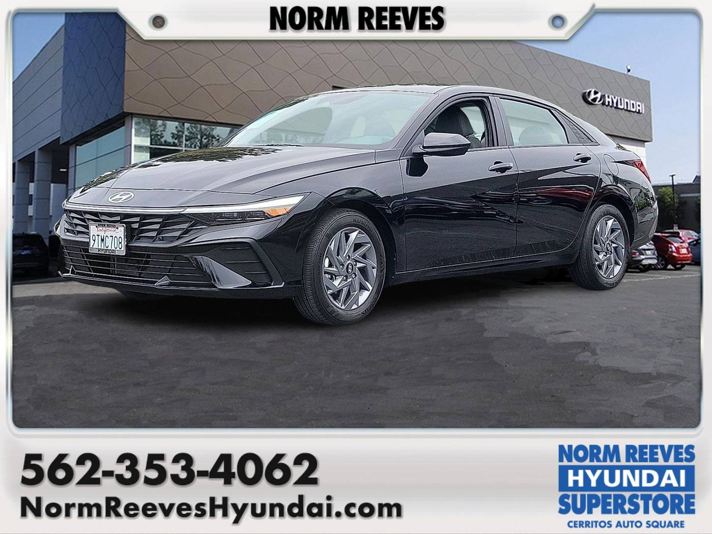 2025 Hyundai Elantra Hybrid Blue — Sedan — 4,134 mi — Cerritos, CA