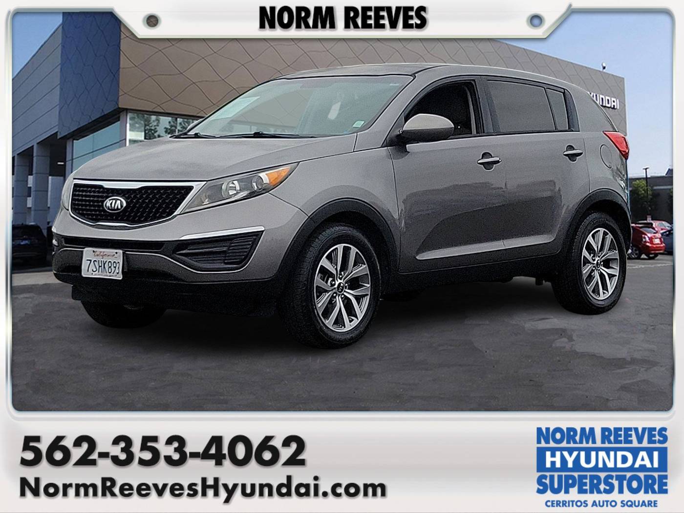 2016 Kia Sportage LX — SUV — 58,479 mi — Cerritos, CA